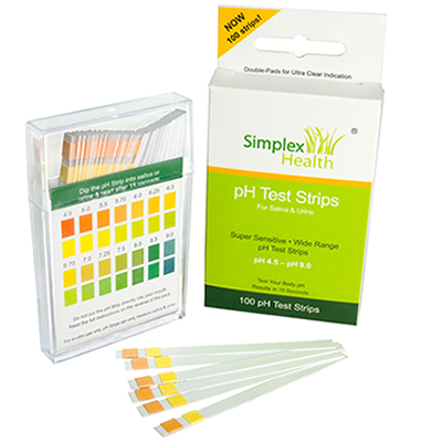 pH Test Strips 4.5 - 9.0 (100 strips) for Urine & Saliva