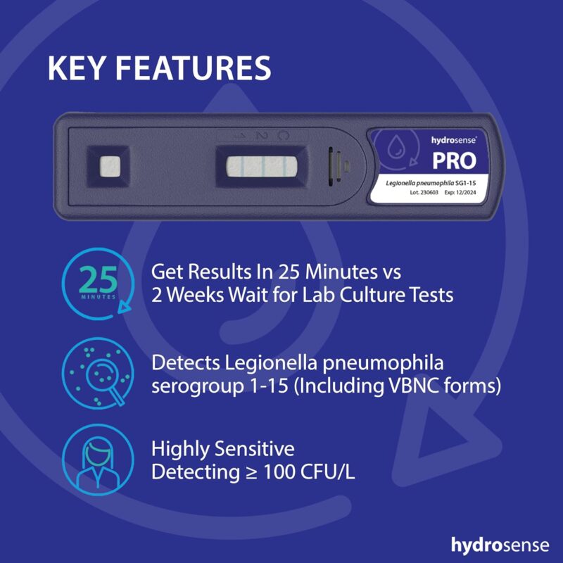Hydrosense Pro Ultra Rapid Legionella Water Test (1 test) - 100CFU/L - Image 5