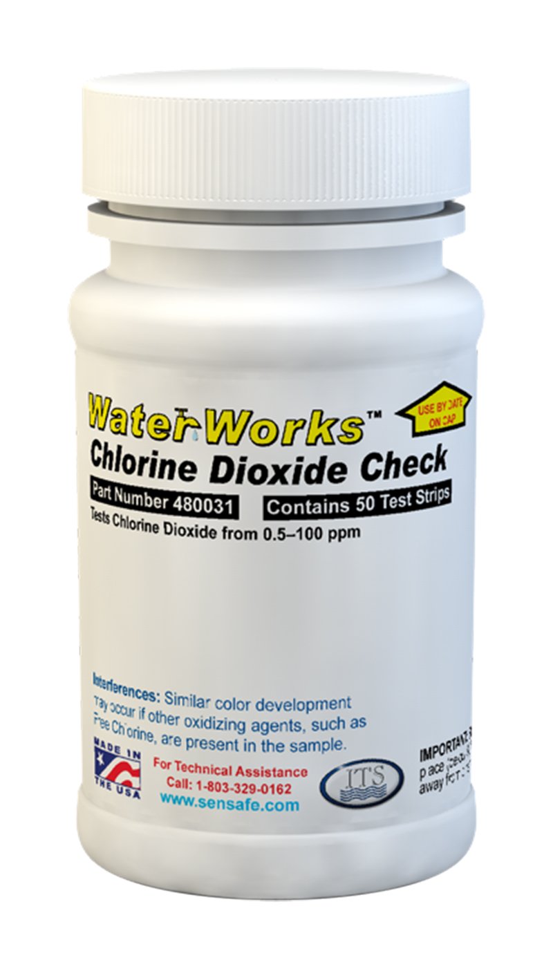 Water Chlorine Dioxide 0-100ppm (50 Tests)