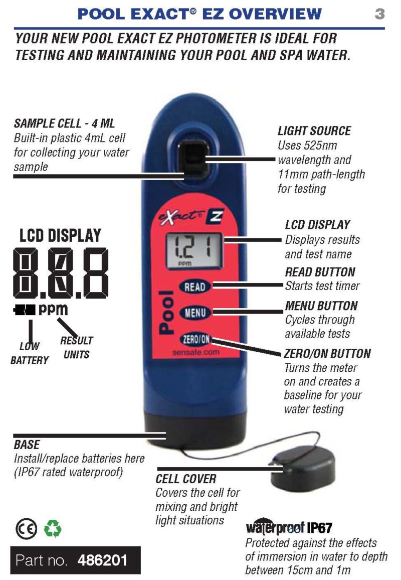 eXact EZ Photometer Pool Starter Kit