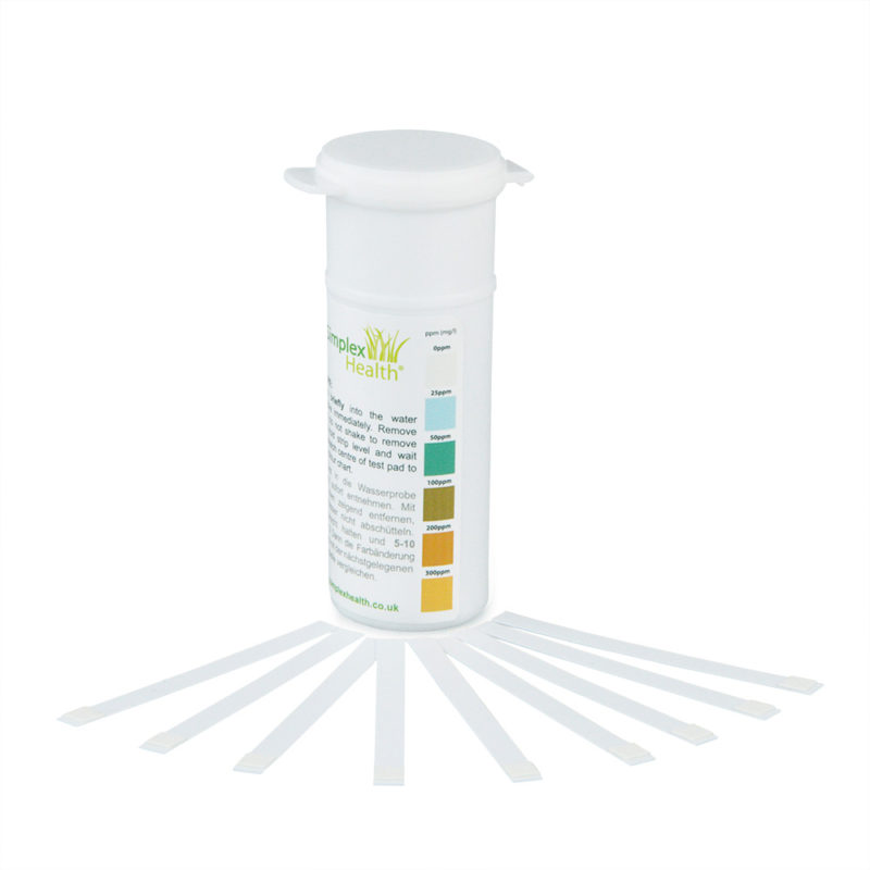 Free Chlorine 0-300ppm (50 Strips)