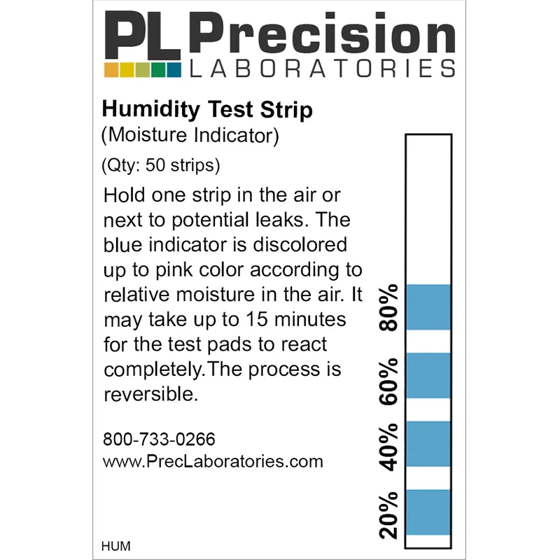 Humidity Test Strips (50 Strips)
