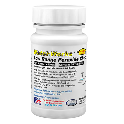 Low Range Water Peroxide Check 0.05-4ppm (50 tests)