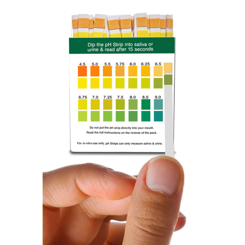 pH Test Strips 4.5 - 9.0 (100 strips) for Urine & Saliva