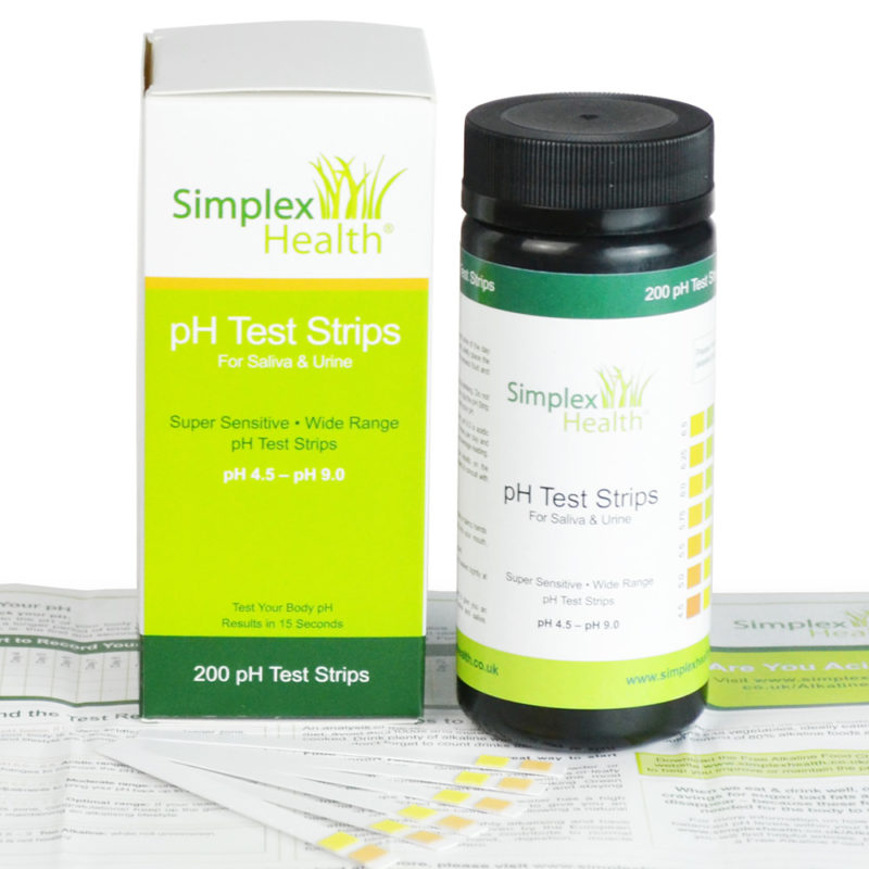 pH Test Strips 4.5 - 9.0 (200 strips) for Urine & Saliva