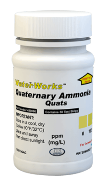 Quaternary “Quats” Ammonia 0-1000ppm (50 tests)