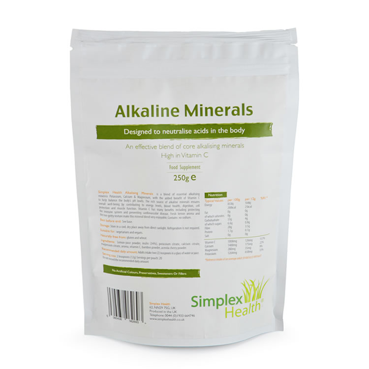 Simplex Health Alkaline Minerals 250g (Resealable Pouch)