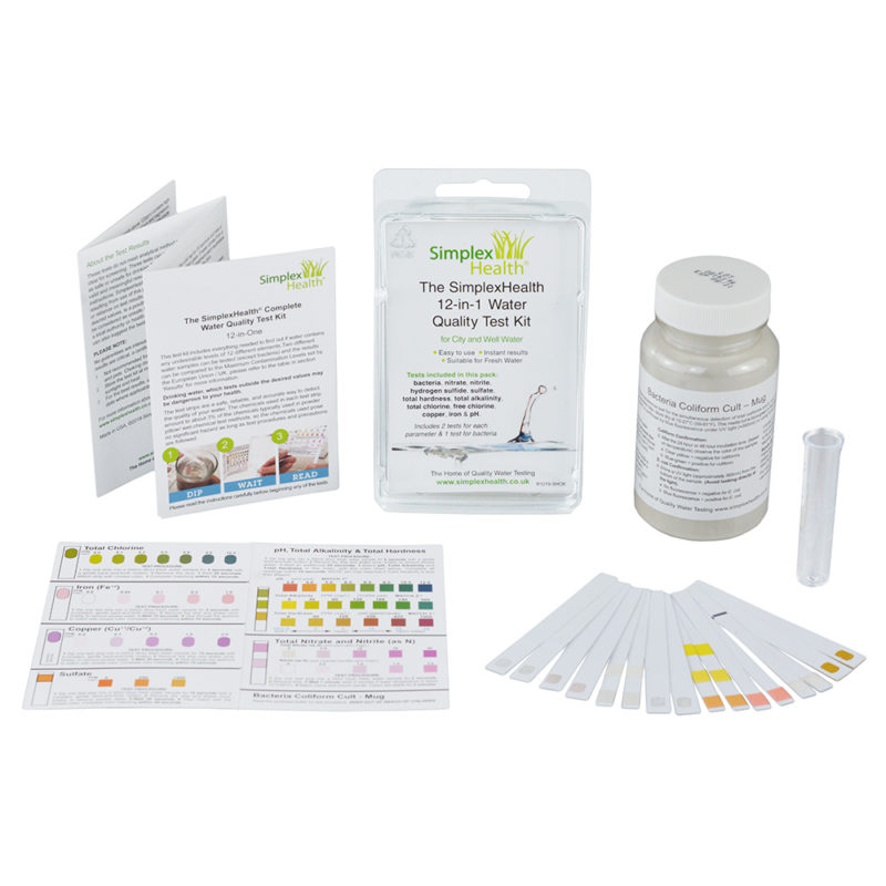 SimplexHealth Complete Water Quality Test Kit 12-in-One