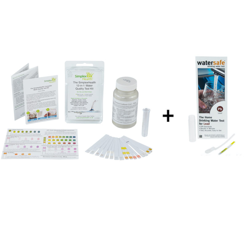 Simplex Health Complete Water Quality Test Kit 13-in-One
