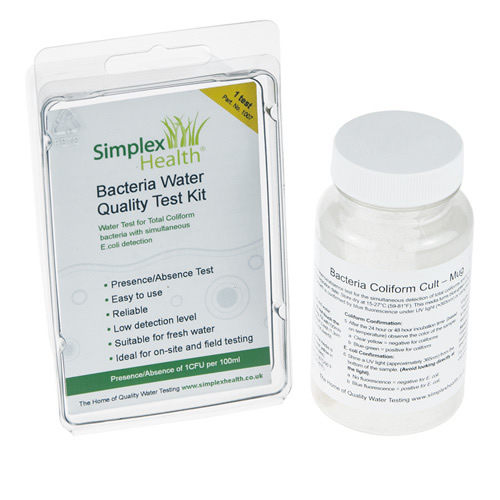 SimplexHealth Water Bacteria Test with E.coli detection