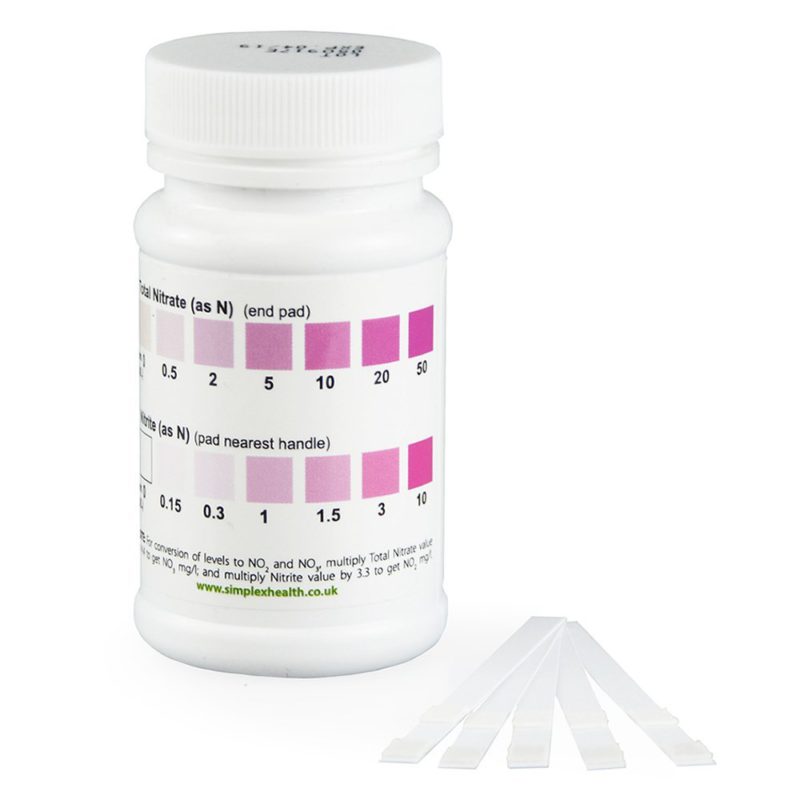 SimplexHealth Nitrate & Nitrite Water Test (50 strips)