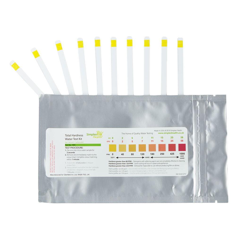 Total Hardness Water Test (10 Strips) SimplexHealth