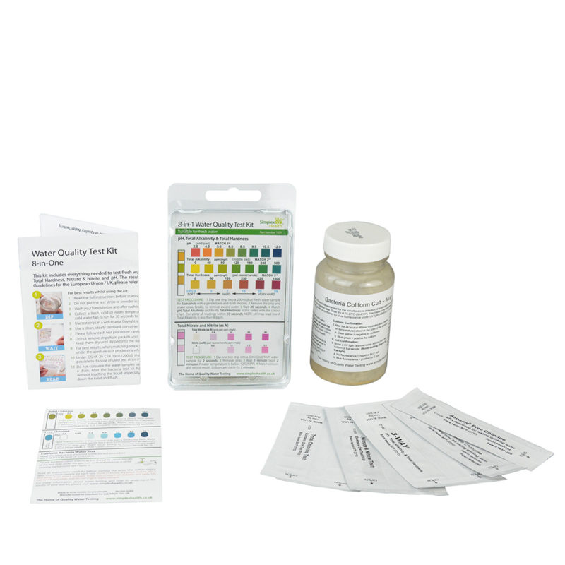 SimplexHealth Water Quality Test Kit 8-in-One
