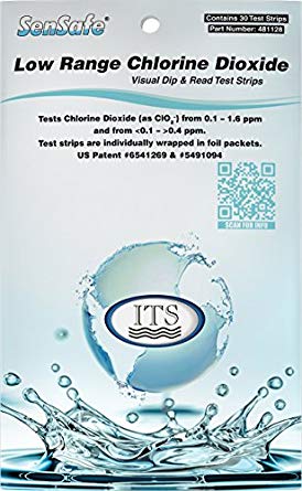 Water Low Range Chlorine Dioxide 0-1.6ppm (30 Tests)