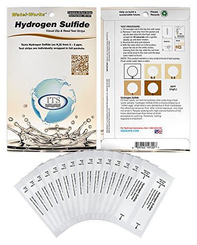 Water Hydrogen Sulfide Low 0-2ppm (30 strips)