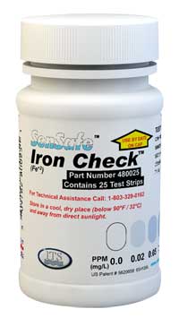 Water Iron Check 0-5ppm (25 strips)