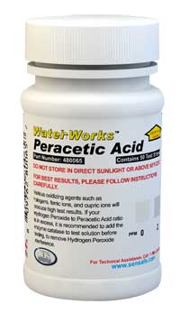 Water Peracetic Acid 0-100ppm (50 tests)