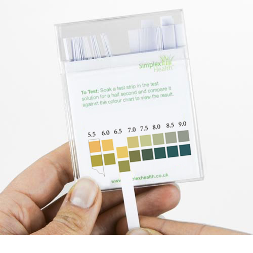 Für Wasser Urin & Spe... Simplex Health pH Teststreifen pH 5.5-9.0 100 Stück 