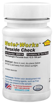 Waterworks Water Peroxide Check 0.5-100ppm (50 tests)